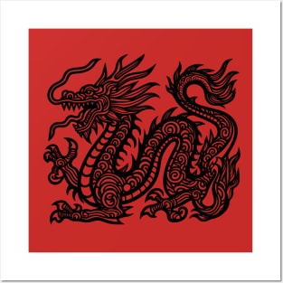 Chinese style Dragon Posters and Art
